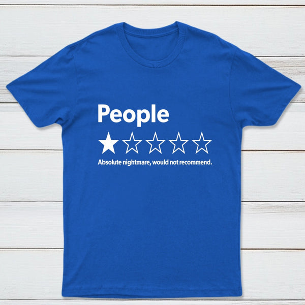 Funny 1-Star Review Graphic T-Shirt