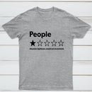 Funny 1-Star Review Graphic T-Shirt