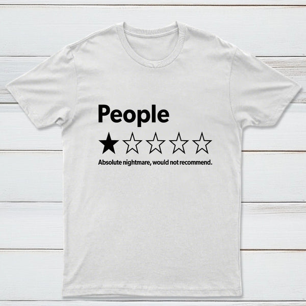 Funny 1-Star Review Graphic T-Shirt