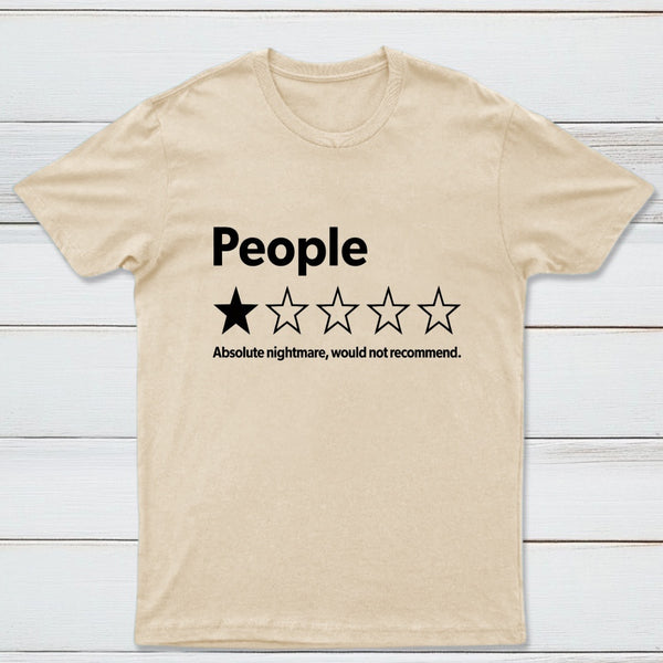 Funny 1-Star Review Graphic T-Shirt