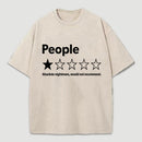 Funny 1-Star Review Graphic Washed T-Shirt
