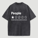 Funny 1-Star Review Graphic Washed T-Shirt