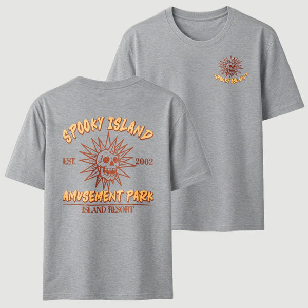 Spooky Island Retro Cartoon Halloween Movie T-Shirt
