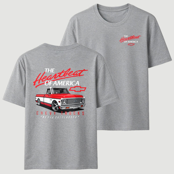 Old School Legend Tee Red Chevy Never Outclassed T-Shirt