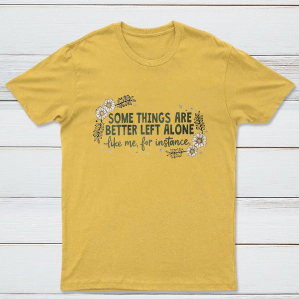 Funny Introvert Sarcastic Floral Graphic T-Shirt