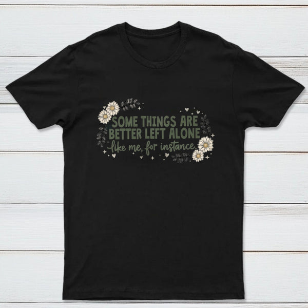 Funny Introvert Sarcastic Floral Graphic T-Shirt