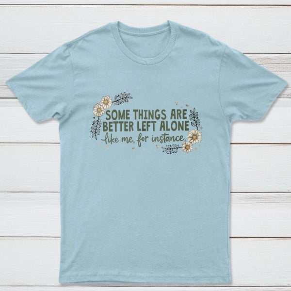 Funny Introvert Sarcastic Floral Graphic T-Shirt