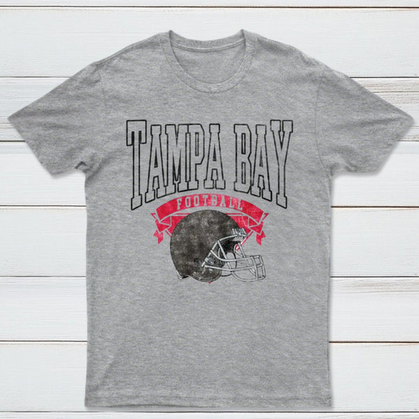 Vintage Football Hometown Team Print T-Shirt
