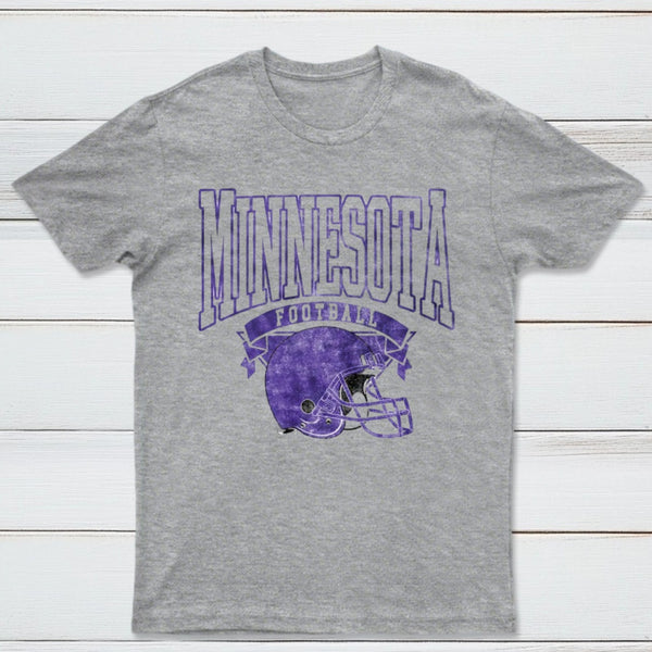 Vintage Football Hometown Team Print T-Shirt