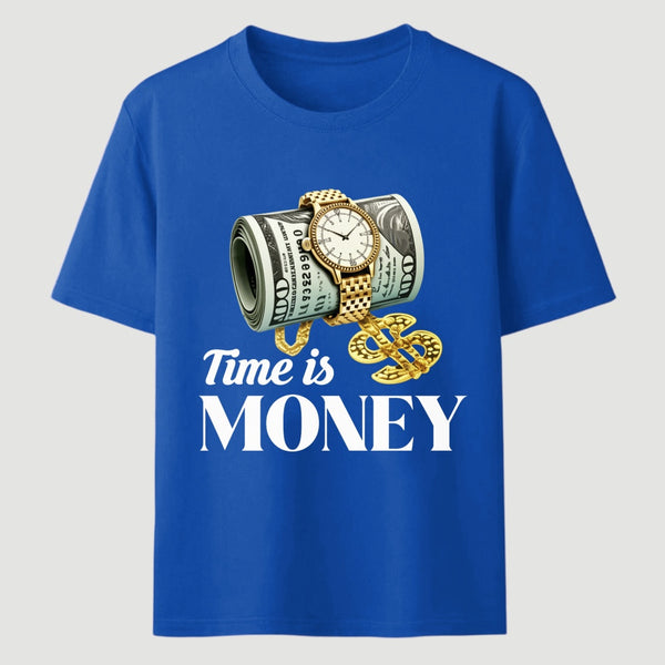 Time is Money Graphic Print T-Shirt