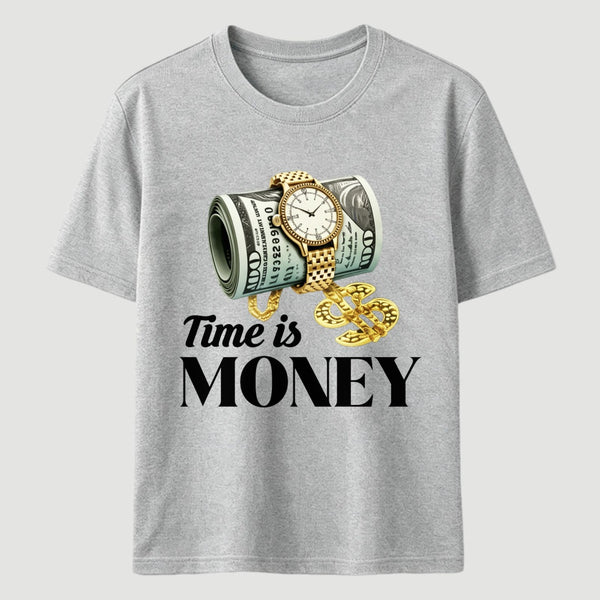 Time is Money Graphic Print T-Shirt