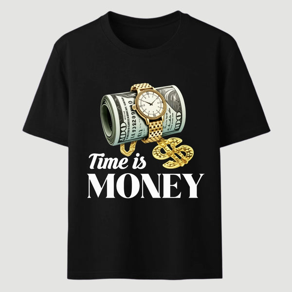 Time is Money Graphic Print T-Shirt