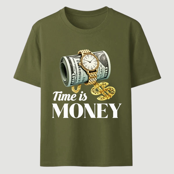 Time is Money Graphic Print T-Shirt
