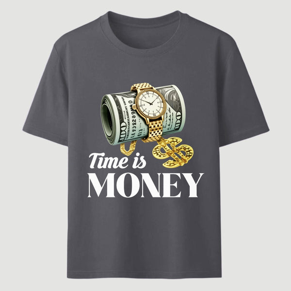 Time is Money Graphic Print T-Shirt