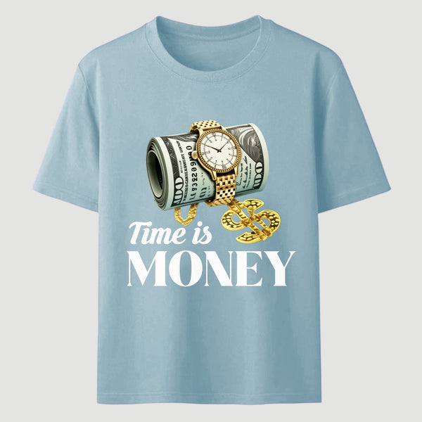 Time is Money Graphic Print T-Shirt