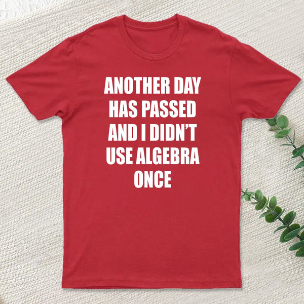 Another Day Has Passed And I Didn'T Use Algebra Once T-Shirt