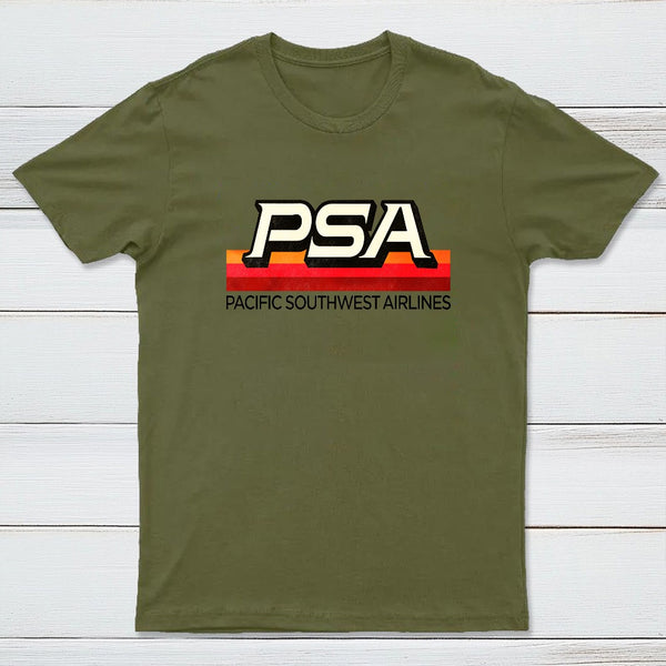 Defunct PSA Airlines 70s 80s Pacific / California T-Shirt