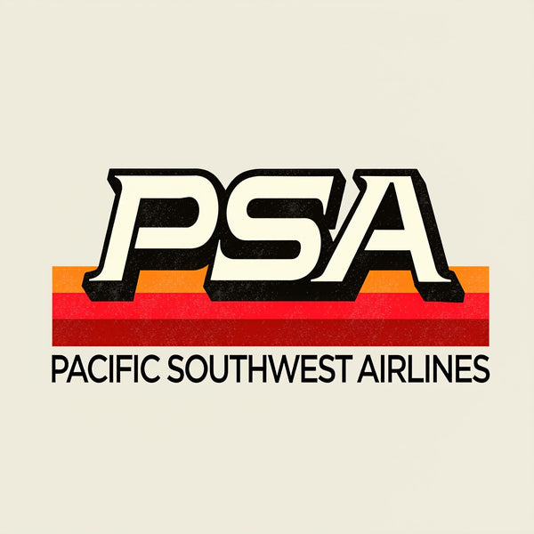 Defunct PSA Airlines 70s 80s Pacific / California T-Shirt