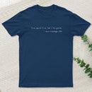 Shakespeare meets Schrodinger. White text on dark T-Shirt