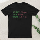 Programmer Humor Middle Finger T-Shirt