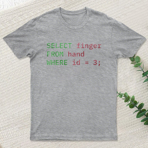 Programmer Humor Middle Finger T-Shirt