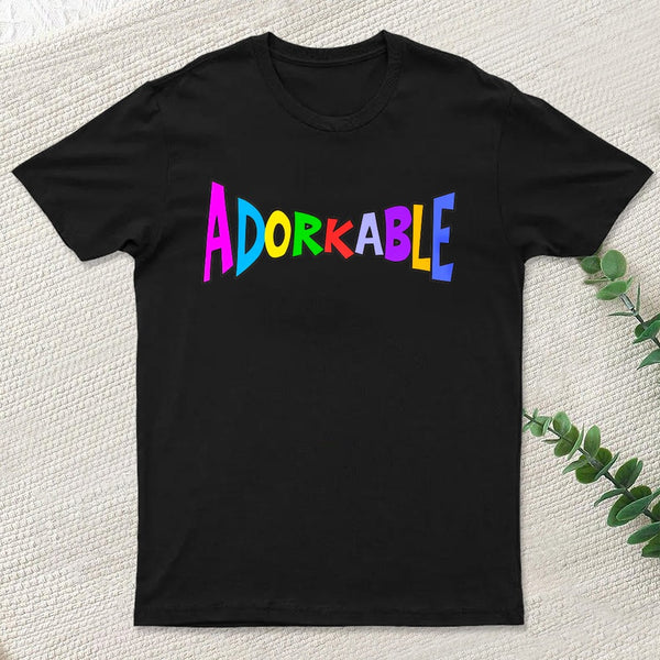 Colorfully Adorkable fun funny dork nerdish geek design T-Shirt