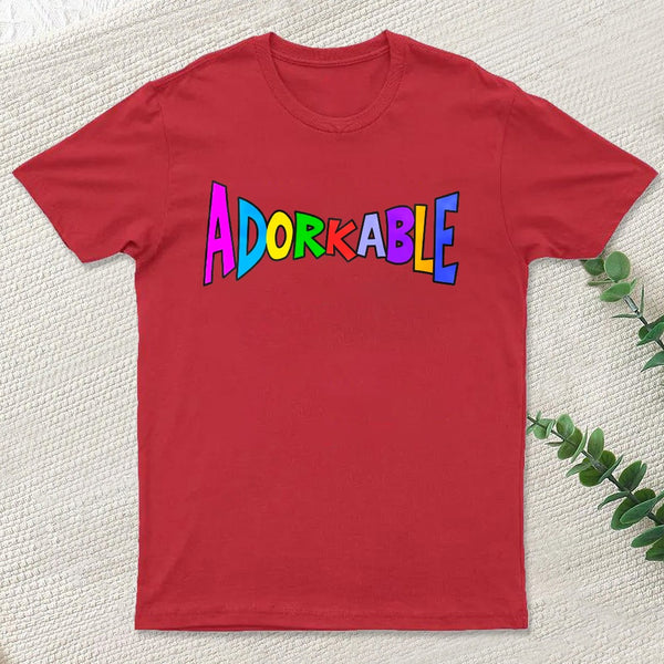 Colorfully Adorkable fun funny dork nerdish geek design T-Shirt
