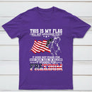 Soldier Silhouette USA Flag Patriotic T-Shirt