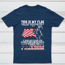 Soldier Silhouette USA Flag Patriotic T-Shirt