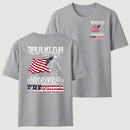 Soldier Silhouette USA Flag Patriotic T-Shirt
