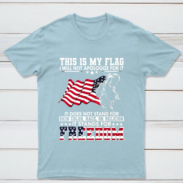 Soldier Silhouette USA Flag Patriotic T-Shirt