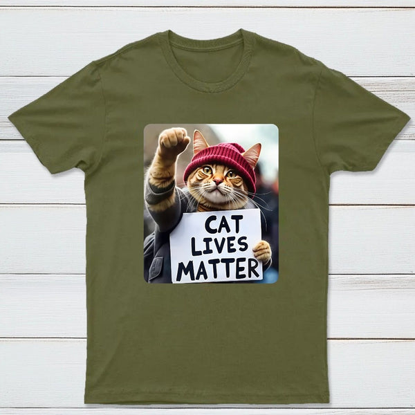 Cat Lives Matter Protest Cat T-Shirt