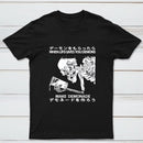 Demon Skeleton Holding Glass With Text T-Shirt
