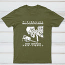 Demon Skeleton Holding Glass With Text T-Shirt