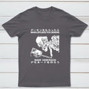 Demon Skeleton Holding Glass With Text T-Shirt