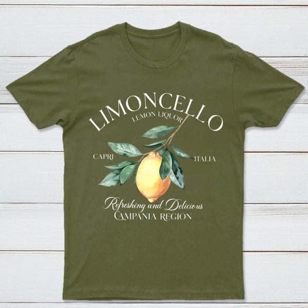 Limoncello Lemon Liquor Capri Italia Refreshing And Delicious Campania Region T-Shirt