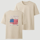 Two Genders One Flag Zero Apologies American Flag Design Unisex Classic T-shirt