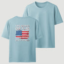 Two Genders One Flag Zero Apologies American Flag Design Unisex Classic T-shirt