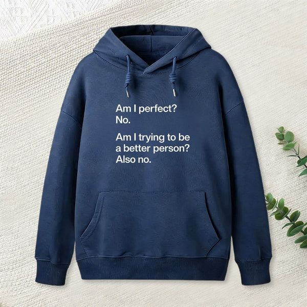 Am I Perfect No Geek Hoodie