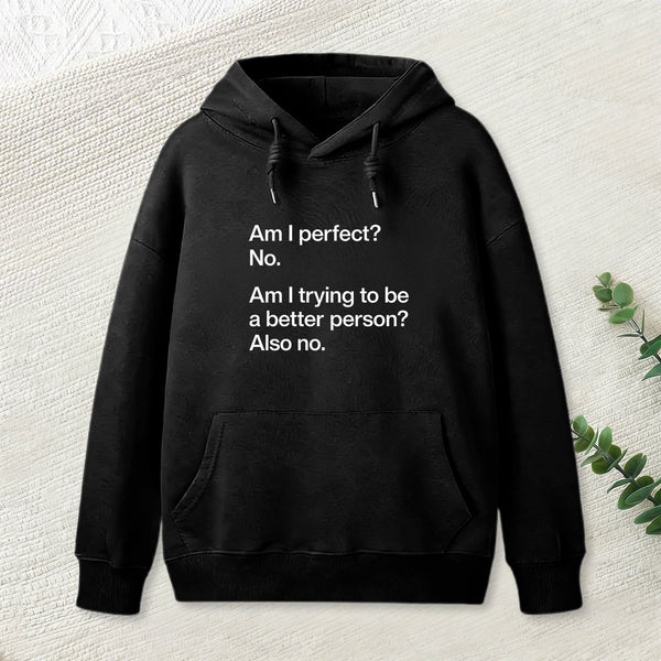 Am I Perfect No Geek Hoodie