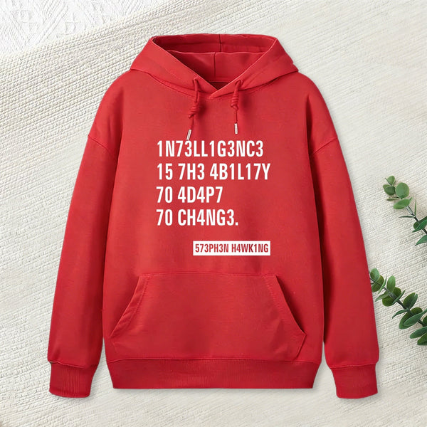 Intelligence - Stephen Hawking Science Nerd Hoodie