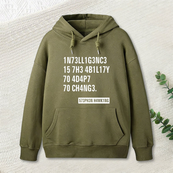 Intelligence - Stephen Hawking Science Nerd Hoodie