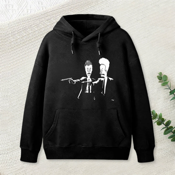Beavis And Butthead Pulp Fiction Nerd Hoodie