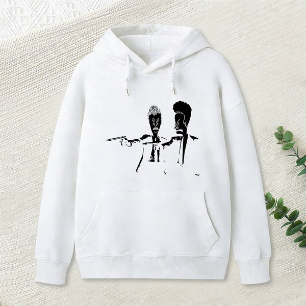 Beavis And Butthead Pulp Fiction Nerd Hoodie