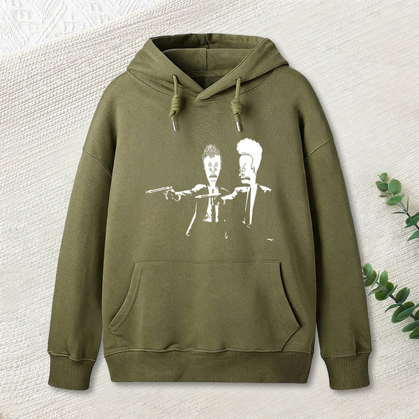 Beavis And Butthead Pulp Fiction Nerd Hoodie
