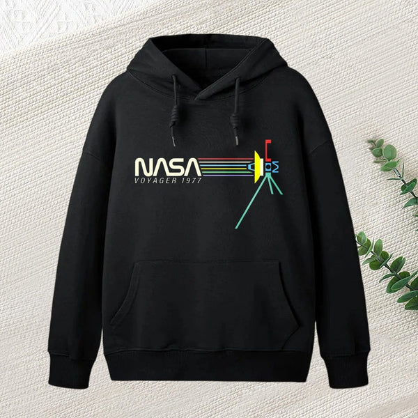 Retro Nasa Voyager Spacecraft Hoodie