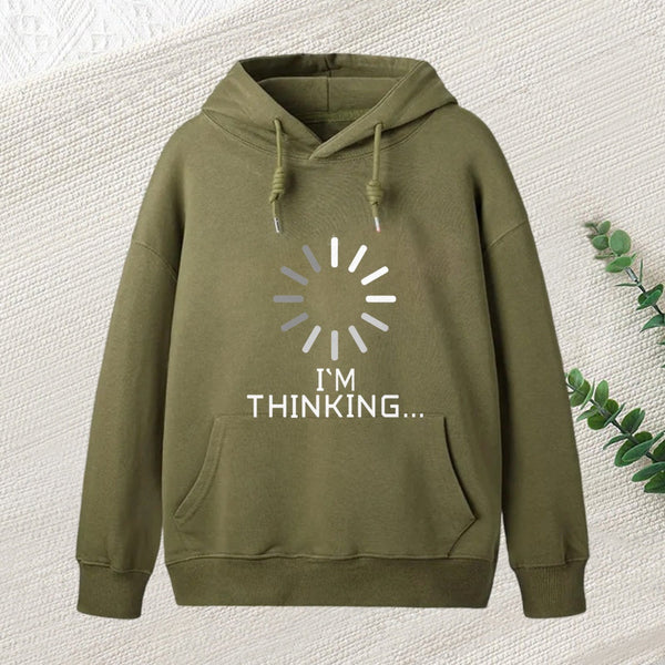 Im Thinking Loading Wheel Hoodie