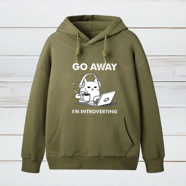 Go Away I'm Introverting Inkestyle Hoodie