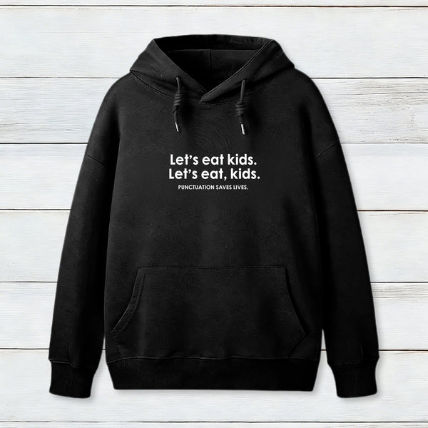 Punctuation Saves Lives Funny Nerd Hoodie