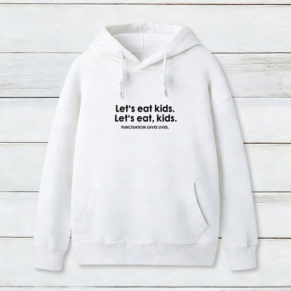 Punctuation Saves Lives Funny Nerd Hoodie